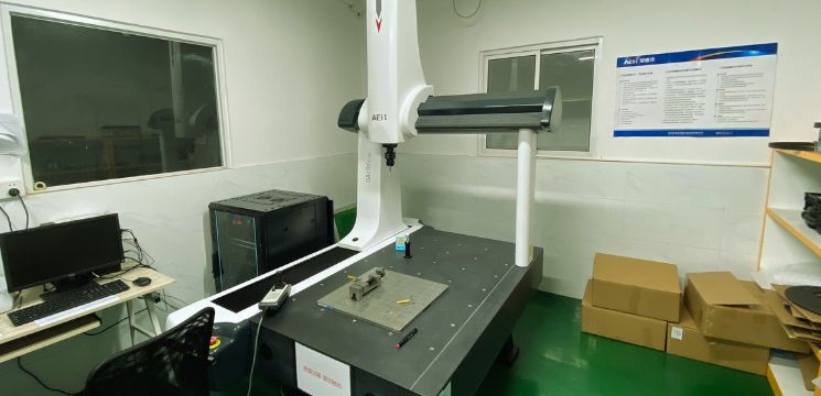 Quality inspection equipment measuring precision metal parts