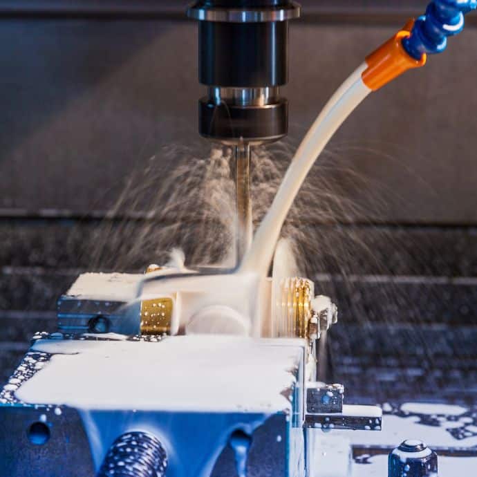 Precision machining station used for engineering validation