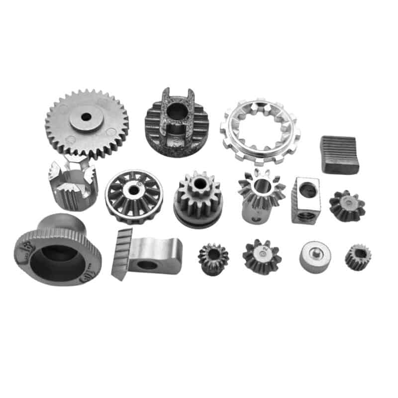 Collection of precision metal injection molded gears