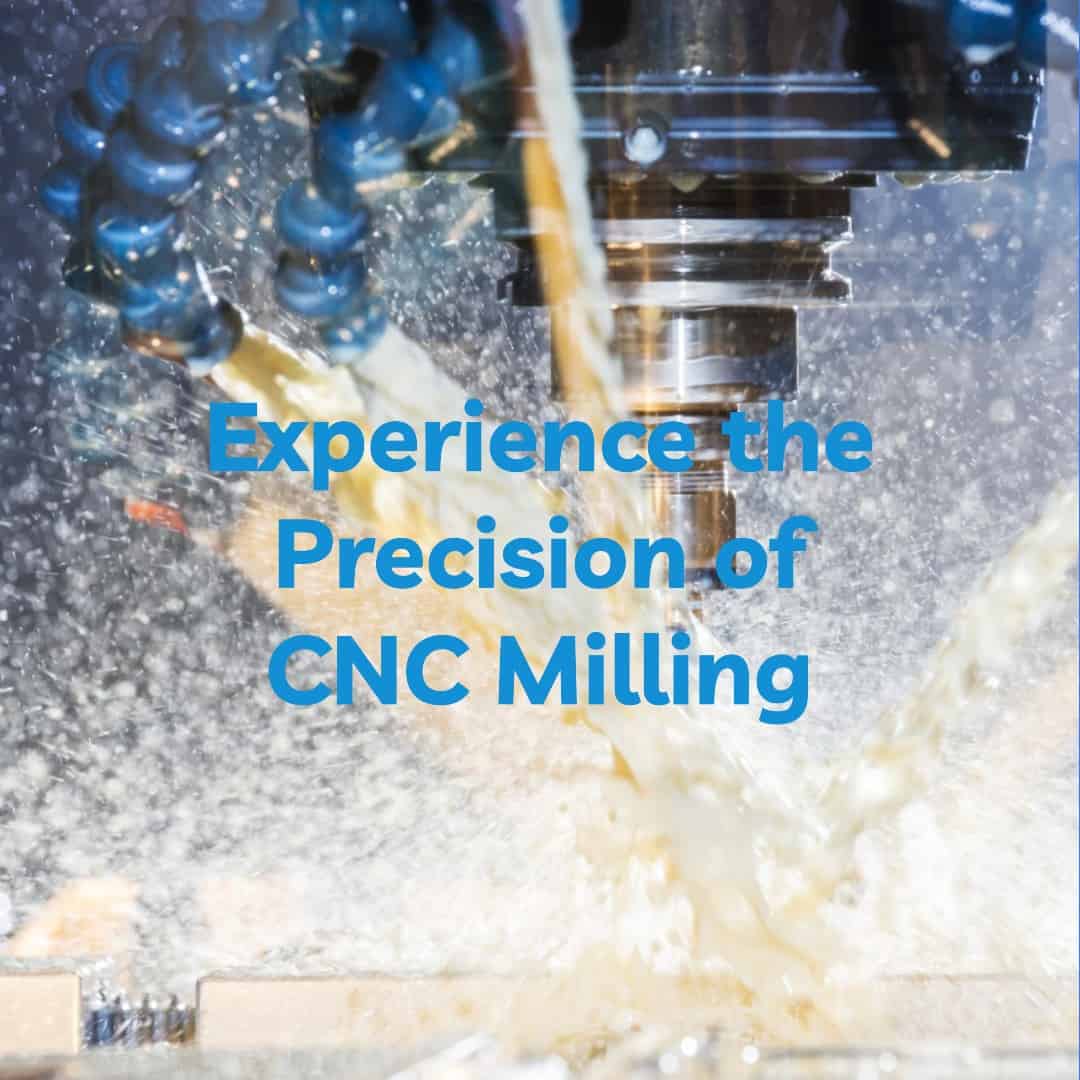CNC milling machine in operation at Emitech