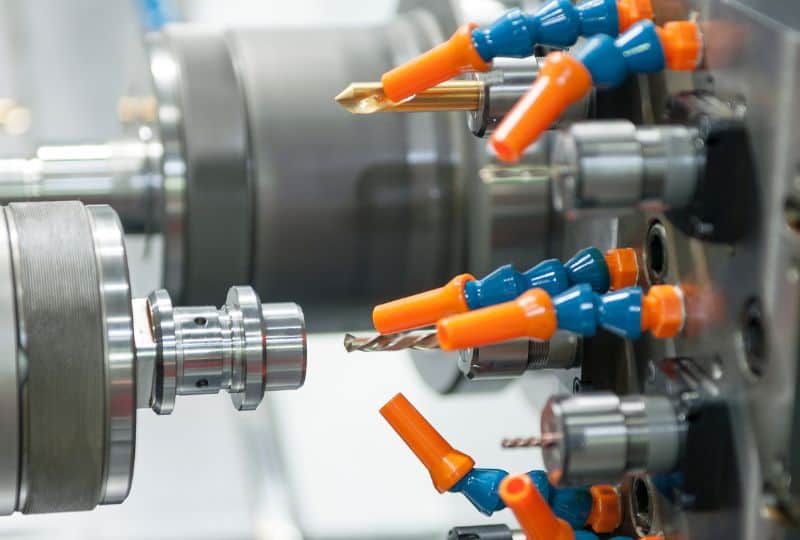 CNC turned part used in a MIM plus CNC secondary operation