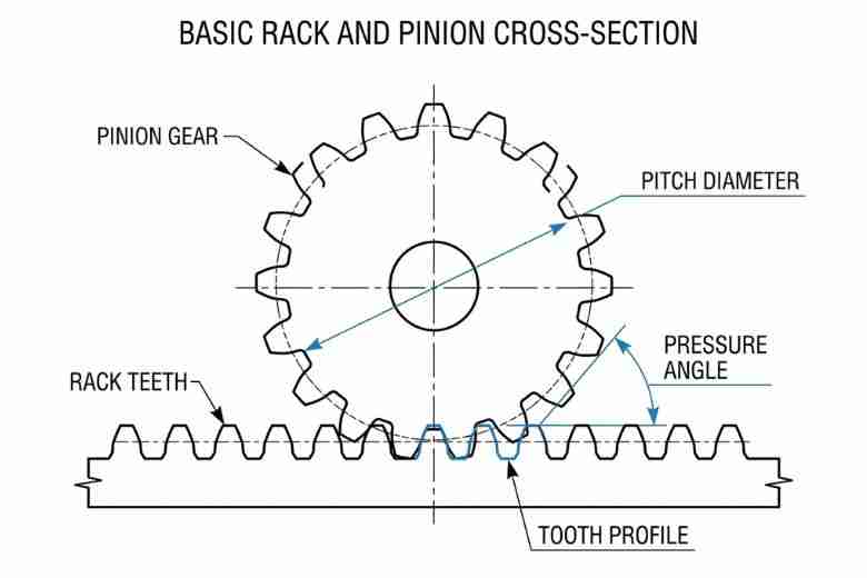Thumbnail: Rack and Pinion Systems: Engineering Specification Guide