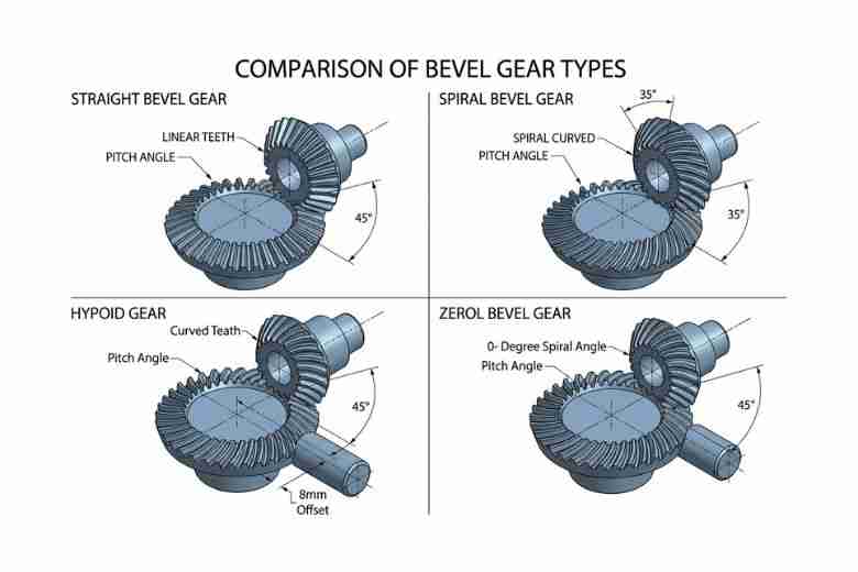 Thumbnail: Bevel Gear Selection Guide 2026: Types, Design & Failure Prevention
