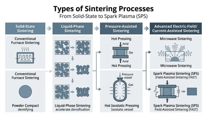 Thumbnail: Types of Sintering Processes: From Solid-State to Spark Plasma (SPS)