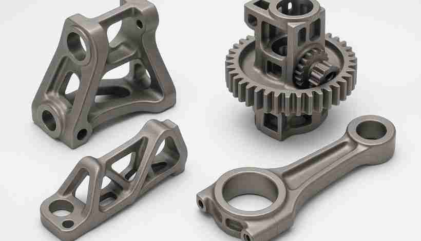 Complex aerospace MIM components with intricate geometry