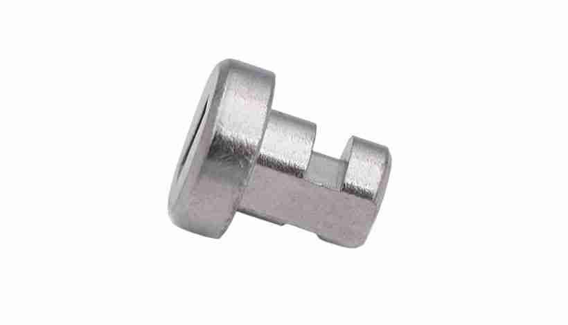 MIM 430L magnetic sensor housings for automotive applications showcasing complex geometry and fer…
