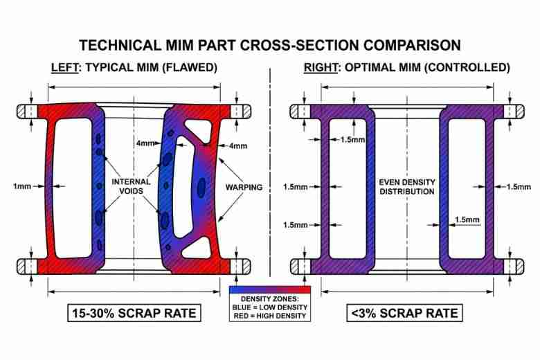 Thumbnail: Wall Thickness Optimization in Metal Injection Molding: A Quantitative App