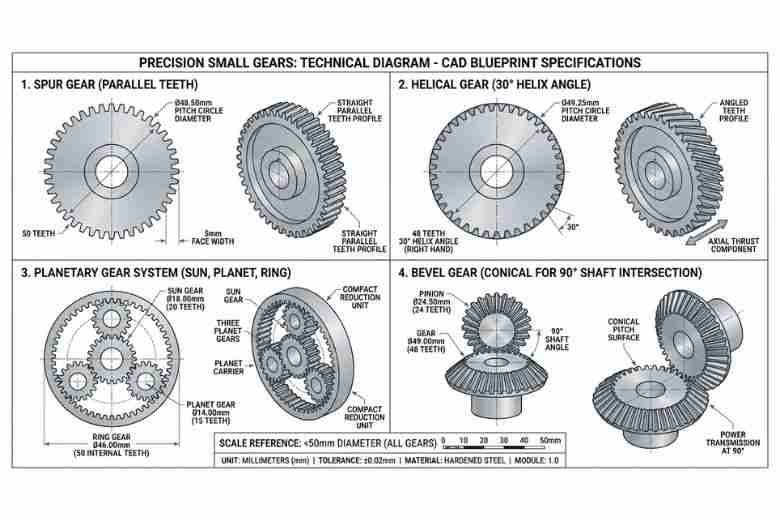 Thumbnail: Small Gears in Modern Machinery: Engineering Precision at Microscale