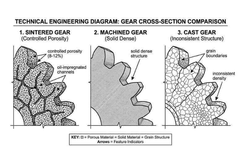 Thumbnail: Sintered Gears: Complete Technical Guide and Performance Data