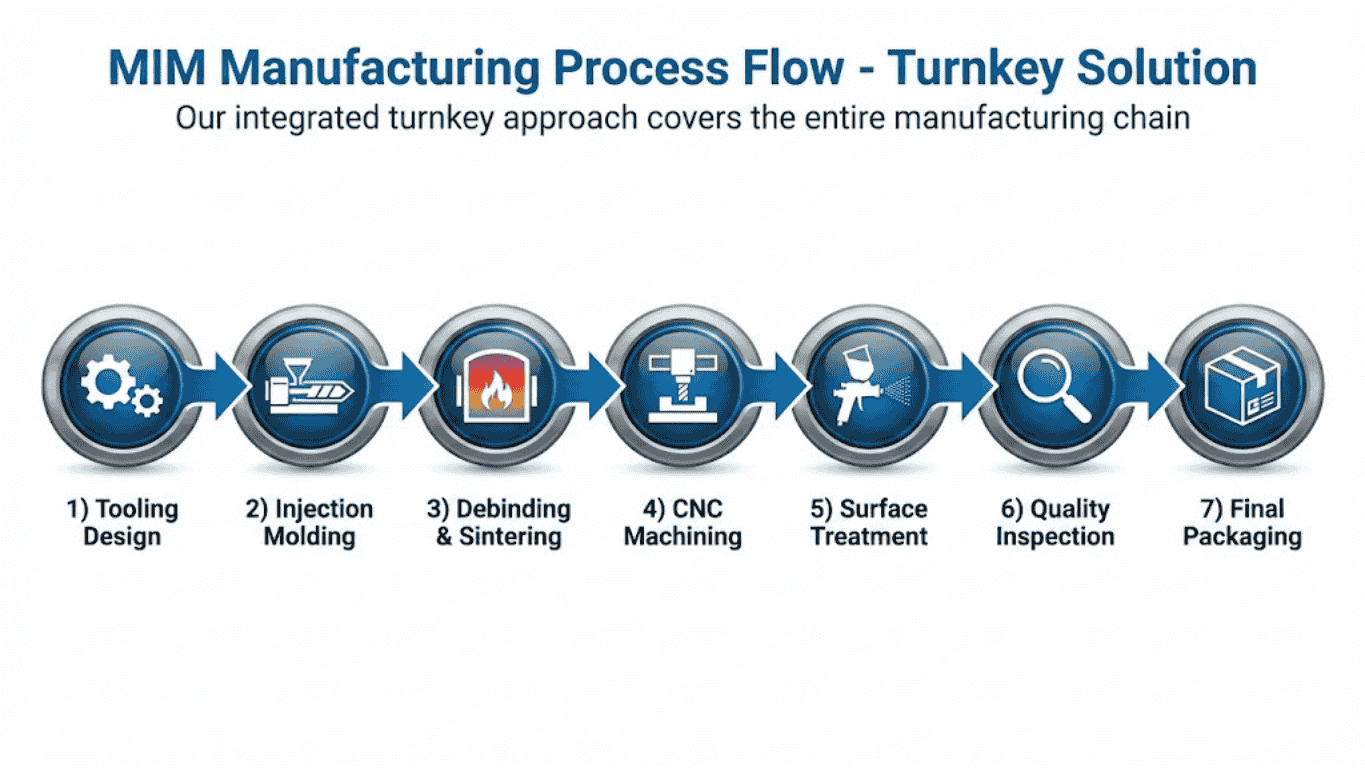 Thumbnail: Custom Metal Injection Molding (MIM) Parts Manufacturer & OEM Services